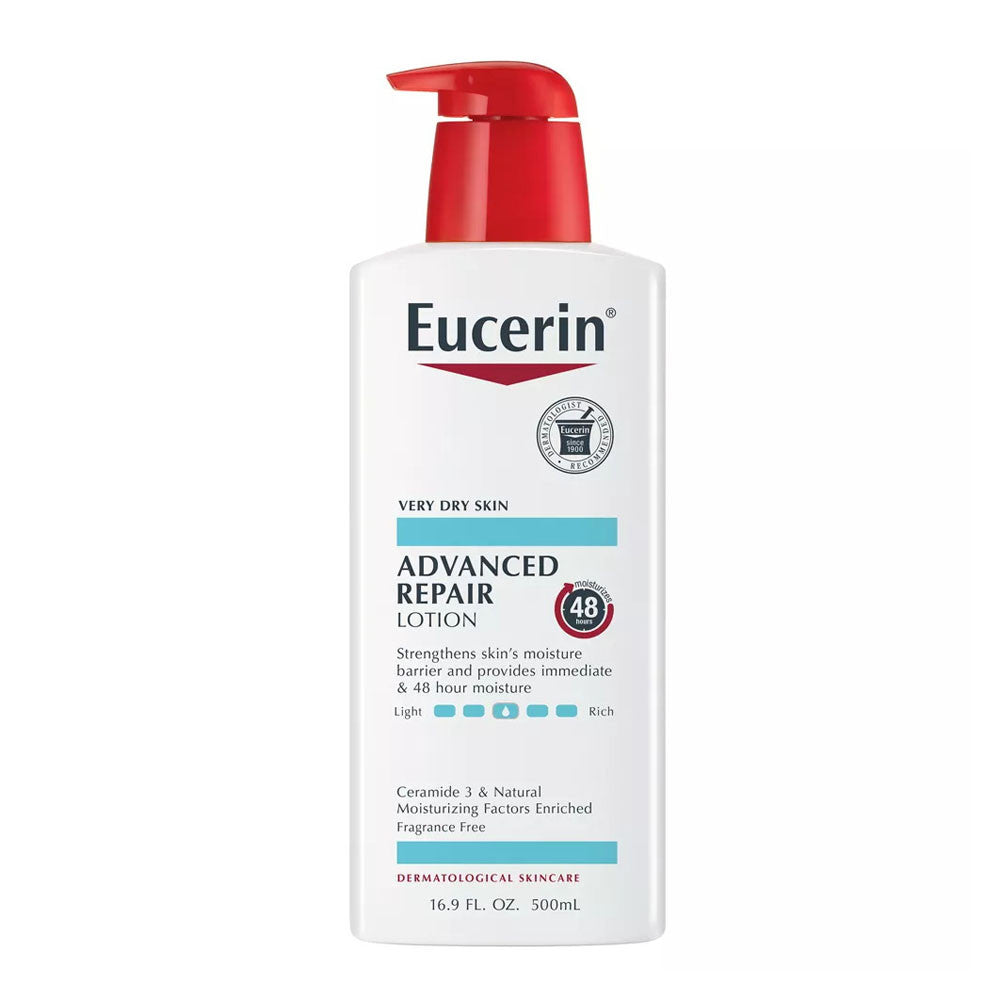 Eucerin Advanced Repair Body Lotion, Fragrance Free For Dry Skin, 16.9 Oz